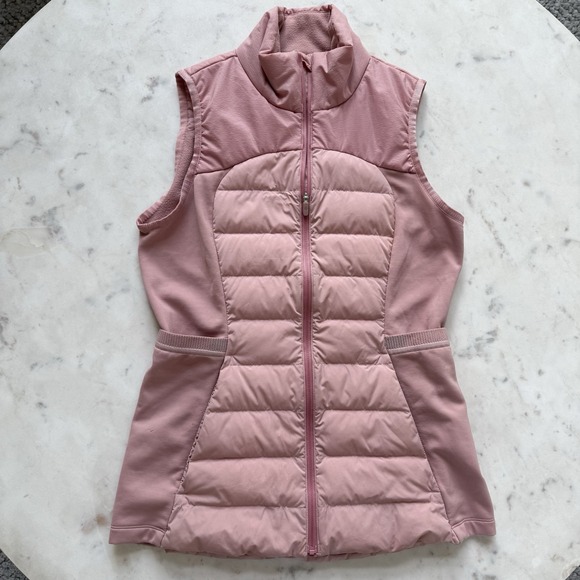 Lululemon Down For it All Puffer Goose Vest Size 6 Misty Rose Pink $148 W4AQLS - Picture 1 of 13
